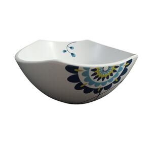 Dansk Classic Fjord Tweet Bowl White Blue Bird 6.75"